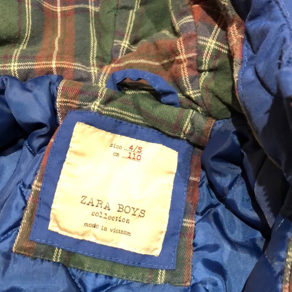 Zara Boys Collection blue jacket  size: 4/5 - Picture 8 of 8